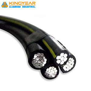 Cable de aluminio XLPE autosuficiente ABC de bajo voltaje de un solo núcleo con cable de caída de servicio aéreo de aislamiento de PVC PE - Product Image 4