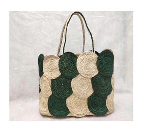 Sac fourre-tout en maille tissée de qualité supérieure en fibre de banane, respirant, écologique, style bohème, léger et portable pour femme - Product Image 2
