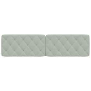 Coussin de tête de lit en velours gris clair de 76,0 pouces, 100 % polyester, pour la lecture et le repos au lit - Product Image 5