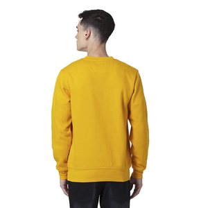 เสื้อสเวตเตอร์คอกลมสีเหลือง แขนยาว สีพื้น สไตล์ลำลอง ผ้าฝ้ายถัก 100% ทรงปกติ ใส่ได้ทุกฤดู - Product Image 4