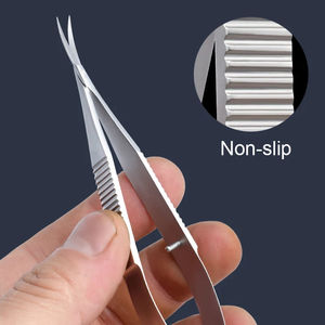 Pince à cuticules en acier inoxydable, ciseaux de manucure droits pour éliminer les peaux mortes, ciseaux à sourcils, outils de beauté - Product Image 4