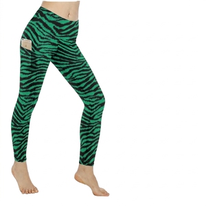 Ladies High Waist Stretch Calf-Length Eco-Friendly Gym Running Yoga Tights Leopard Print Zebra <b>Pattern</b> Fitness Workout <b>Leggings</b> - Product Image 3