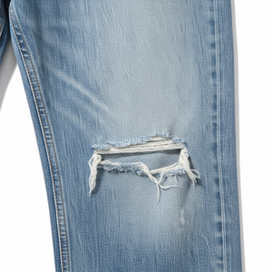 Men's Baggy Oversize Jeans New Regular Fit <b>Straight</b> Breathable Washed Denim Solid Pattern Mid Waist <b>for</b> All Seasons - Product Image 5