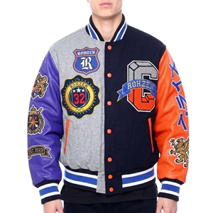 High Quality ODM OEM Customized Wool Varsity <b>Jacket</b> <b>For</b> <b>Men</b> Chenille Patchwork Custom Embroidered <b>Baseball</b> <b>Jacket</b> - Product Image 4