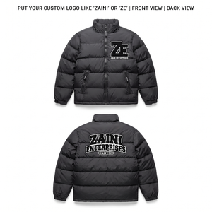 320 GSM High Density Cotton Filled Camouflage Quilted <b>Jacket</b> Stand Collar Black OEM ODM - Product Image 1