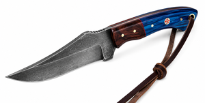 Cuchillo Forjado a Mano de Acero de Alto Carbono con Espiga Completa y Punta Caída, Multifuncional para Exteriores, Bricolaje, Caza, Rescate, Camping y Trabajo en Madera - Product Image 3