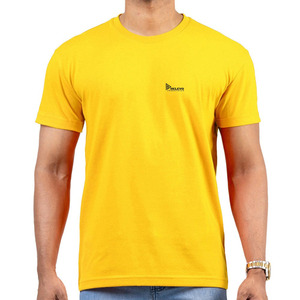 Camiseta Americana Amarilla de 330 g/m² para Hombre, Estilo Casual, Diseño Personalizado con Impresión/Bordado, Precio Bajo - Product Image 4