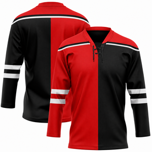 Jersey de Hockey sobre Hielo de Alta Calidad, Personalizable con Nombre del Equipo y Logotipo Frontal, 100% Poliéster, Antibacteriano, Unisex - Product Image 4