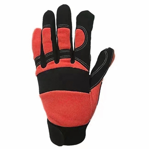 Gants de travail en caoutchouc nitrile jaune et noir, résistants aux coupures, anti-chocs, pour mécaniciens, pour l'utilisation en jardin et en atelier - Product Image 4