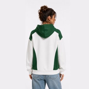 Pull à capuche tricoté d'hiver à blocs de couleurs, à manches longues, avec poche avant, style streetwear décontracté - Product Image 5