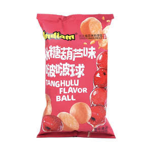 Precio al por mayor China Snack Food INDIAM Pop Ball con sabor a Tanghulu Gluten Free Non-GMO Whole Grain NO Trans Fat - Product Image 1
