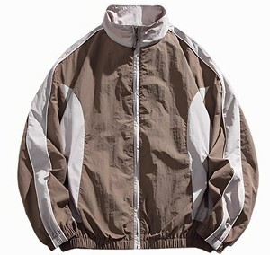 Chaqueta Cortavientos de Invierno para Hombre al por Mayor con Cuello Alto, Logotipo Frontal, Diseño Ligero con Cremallera Completa para Correr - Product Image 3