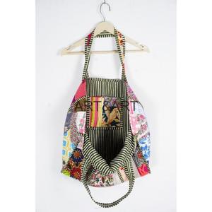 กระเป๋าถือผ้าฝ้ายพิมพ์ลายปะติดปะต่อ กระเป๋าผ้าฝ้ายพิมพ์ลายบล็อกอินเดีย กระเป๋าผ้าควิลท์ กระเป๋าหิ้วชายหาด - Product Image 5