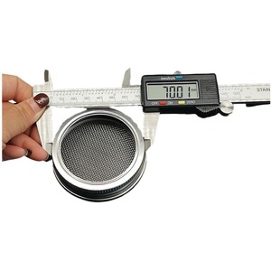 Thép Không Gỉ <span class=keywords><strong>304</strong></span>/316 Dây Lưới Mọc Nắp Thường Xuyên Miệng Mason Jar 70Mm 86Mm Dệt Kỹ Thuật Lỗ Hàn Cắt Bao Gồm - Product Image 3