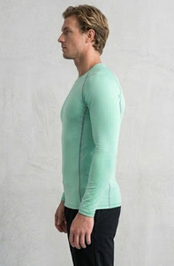 T-shirt de compression pour homme à manches longues, Rash Guard, sous-vêtement de sport, maintien musculaire, t-shirt de natation ajusté - Product Image 5