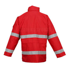 เสื้อแจ็คเก็ตนิรภัยสะท้อนแสงแบบ Hi-Vis สำหรับงานก่อสร้าง ฤดูหนาว พร้อมบริการสกรีนโลโก้ตามสั่ง  วัสดุสะท้อนแสง 3M - Product Image 4