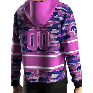 Sudadera con capucha de hockey sobre hielo duradera para mujer, con logo personalizado del equipo, transpirable, para entrenamiento. - Product Image 4