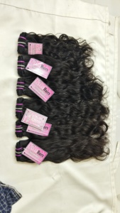 Cheveux Indiens Bouclés Naturels Bruts 100% Authentiques, Qualité Premium, Ondulés, Cheveux Humains Vierges Remy, Double Trame Faite à la Machine, Lots de Luxe 100g - Product Image 4
