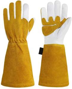 Gants de sécurité en polyéthylène résistants à la chaleur, 10 pouces, entièrement texturés, 11 oz, ignifuges, durables, antidérapants, résistants aux déchirures, avec manchette droite - Product Image 4