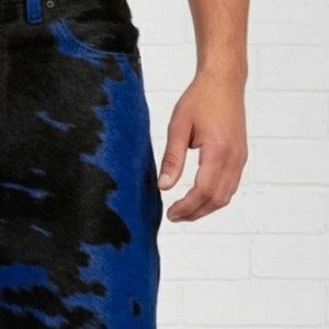 Pantalon en cuir de vachette pour homme, style signature, matériau premium, vente en gros, fabricant de marques privées - Product Image 2
