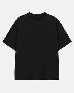 Camiseta de Algodón Oversize de Color Liso Personalizada para Hombre, Manga Corta, Ajuste Holgado, 100% Algodón, Antiarrugas, Transpirable, Antipilling Frontal - Product Image 3