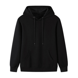 Sudadera con Capucha Blanca Unisex, Corte Regular, Diseño Casual con Bolsillos Tejidos, Color Sólido, Manga Larga - Product Image 2