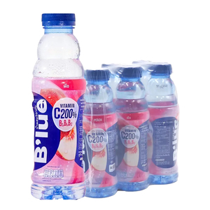 B'lue Bebida Vitamínica Sabor Melocotón 24 x 500ML, Bebida Japonesa Premium, Refrescante Bebida de Frutas, Suministro al por Mayor - Product Image 4
