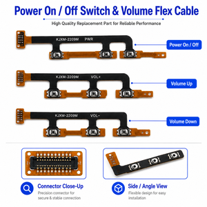 Cable flexible de repuesto para botón lateral de encendido/apagado y volumen de teléfono móvil al por mayor - Product Image 3