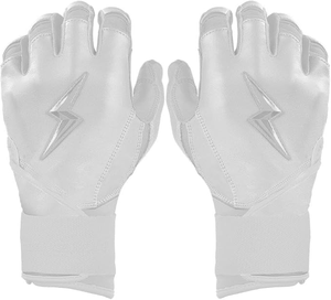 Gants de frappe en cuir blanc SOSH4 avec fermeture auto-agrippante, rembourrés et confortables, à enfiler, ambidextres, unisexes, pour entraînement adulte - Product Image 2