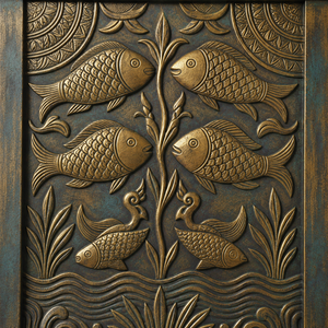 Modern Solid Wood Fish Design <b>Dining</b> <b>Chair</b> with Ergonomic Backrest for <b>Dining</b> & Living Room - Product Image 3