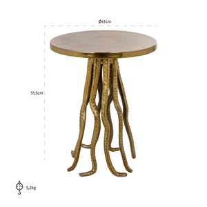 Base de Mesa de Centro con Patas de Pulpo, Tapa de Mármol, Muebles Eclécticos para Sala de Estar, Mesa Auxiliar Decorativa Moderna - Product Image 6