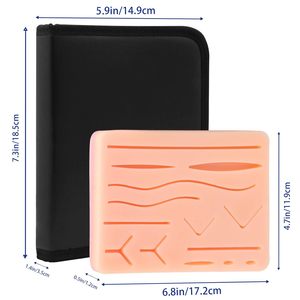 Wound Closure Training <b>Kit</b> Durable Suture Practice <b>Kit</b> for Medical Students Silicone Pad <b>Suturing</b> <b>Kit</b> with Tools, - Product Image 3