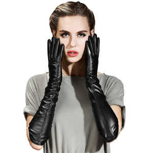 Guantes de invierno de piel de cordero para mujer, cálidos, cómodos, funcionales, elegantes, a la moda, para uso diario al aire libre, guantes para conducir - Product Image 3