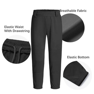 กางเกงเบสบอล/ซอฟต์บอลสั่งทำพิเศษ เอวยางยืดสูง ทนทานเป็นพิเศษ โพลีเอสเตอร์ 100% ป้องกันแบคทีเรีย ระบายอากาศ แห้งเร็ว มีซิป - Product Image 4