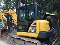 Bon marché Prix Japon Surplus Mini Pelleteuse Komatsu PC56/PC55/PC60 Roulement de pompe à moteur d'occasion-5.6 tonnes Capacité du godet de 0.35m
