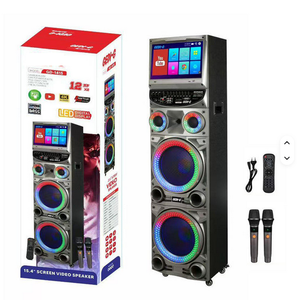 Altavoz de Karaoke para Exteriores con Pantalla Táctil, Luces LED RGB, Compatible con APP, Ideal para Presentaciones y Venta de Equipos de Audio - Product Image 1