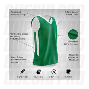 Maillot de basketball personnalisé en gros – Fabrication respirante en mesh pour équipes, tenue de sport pour entraînement, sublimation et broderie - Product Image 3