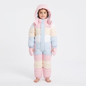 Mono de Nieve para Niñas HAWK EYE con Bloques de Color, Capucha, Cremallera, Aislamiento Sintético, Impermeable, Ropa de Invierno - Product Image 1