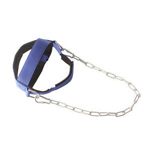 Arnés de Cuello de Nailon Azul con Cadena de Metal Ajustable para Entrenamiento de Boxeo, Equipo de Protección - Product Image 5