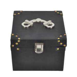 Decorative Leather Box With Silver Horse Bit Handle Luxury Custom Boxes & <b>Bins</b> Latest Arrival - Product Image 5