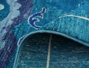 Tapis d'appoint moderne de haute qualité, grand format, abstrait, à poils plats, pour la maison, tissé à la main en laine/soie, adapté aux animaux domestiques, antidérapant, pour salon - Product Image 5