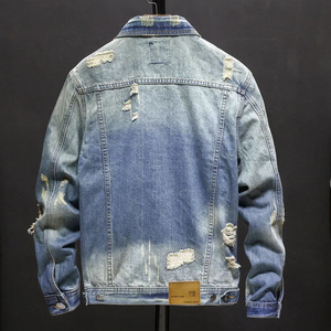 Veste en jean très demandée pour un style streetwear décontracté, design unisexe, construction robuste, idéale pour le quotidien et la mode en gros. - Product Image 2