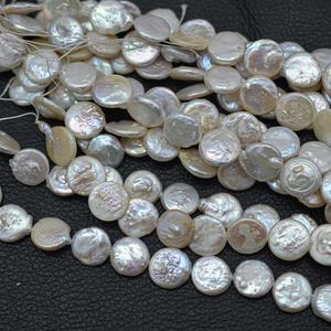 Collier de perles de style classique en perles de culture d'eau douce naturelles de 12 mm et 14 mm, perles rondes, perles blanches, bijoux de mariage pour femmes - Product Image 2