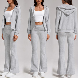 Premium <b>Womens</b> Tracksuit Customizable Sportswear Set <b>Lightweight</b> <b>Jacket</b> And Pants Moisture Wicking Wear For Fitness Training - Product Image 3