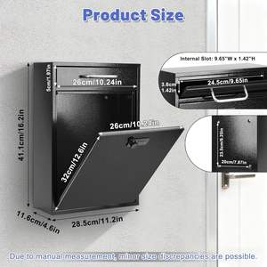 Système de rangement de courrier moderne pour la maison, durable, antirouille, organisation de la poste en vrac - Product Image 5