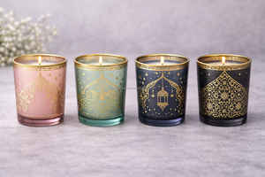 Paquete de regalo de velas de cera en frascos de vidrio marroquíes - Product Image 3