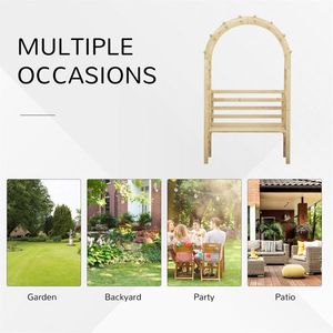 Outdoor Garden Bench Chair Stylish Patio Furniture for Comfortable Seating - Product Image 6