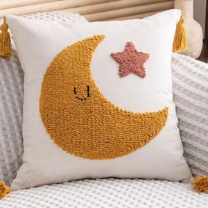 Modern Striped Woven Cotton Cushion Soft Breathable Fabric Stylish Decorative Pillow for Office Chair Couch Furniture Decoration - Product Image 3