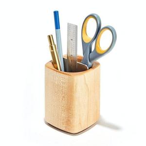 Porte-stylos en bois en gros, organisateur de bureau en bois naturel, support à crayons pour fournitures de bureau, cadeaux d'entreprise et professionnels - Product Image 3
