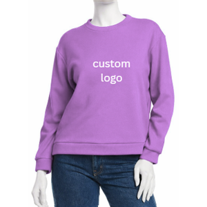 Sweat-shirt pour femme en coton 100% - Style streetwear de luxe - Surdimensionné - Brodé - Product Image 6